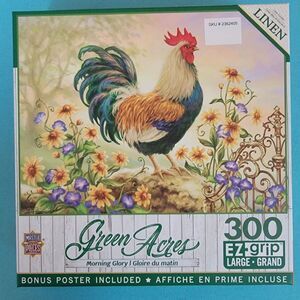 MASTER PIECES Morning Glory 300-PC PUZZLE 24” x 18” Oversized Pieces